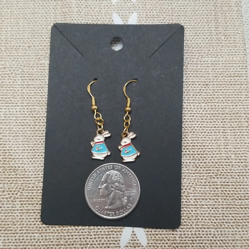 Bunny Earrings. - Picture 2 of 4